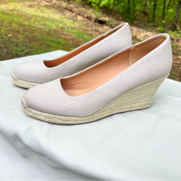 Jcrew Seville espadrille wedges in canvas, size 9.4 - Picture 7 of 11